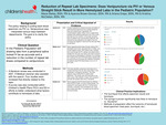 Reduction of Repeat Lab Specimens: Does Venipuncture via PIV or Venous
Straight Stick Result in More Hemolyzed Labs in the Pediatric Population?