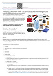 CDC-Keeping Children with Disabilities Safe in Emergencies by Centers for Disease Control and Prevention