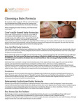 Choosing a Baby Formula by HealthyChildren.Org