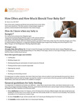 How Often and How Much Should Your Baby Eat? by HealthyChildren.org