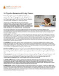 10 Tips for Parents of Picky Eaters by HealthyChildren.org