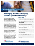 Belonging Matters-Helping Youth Explore Permanency