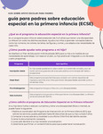 Early Childhood Special Education (ECSE) (Spanish)