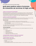 Transition from High School (Spanish)