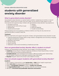 Generalized Anxiety Disorder